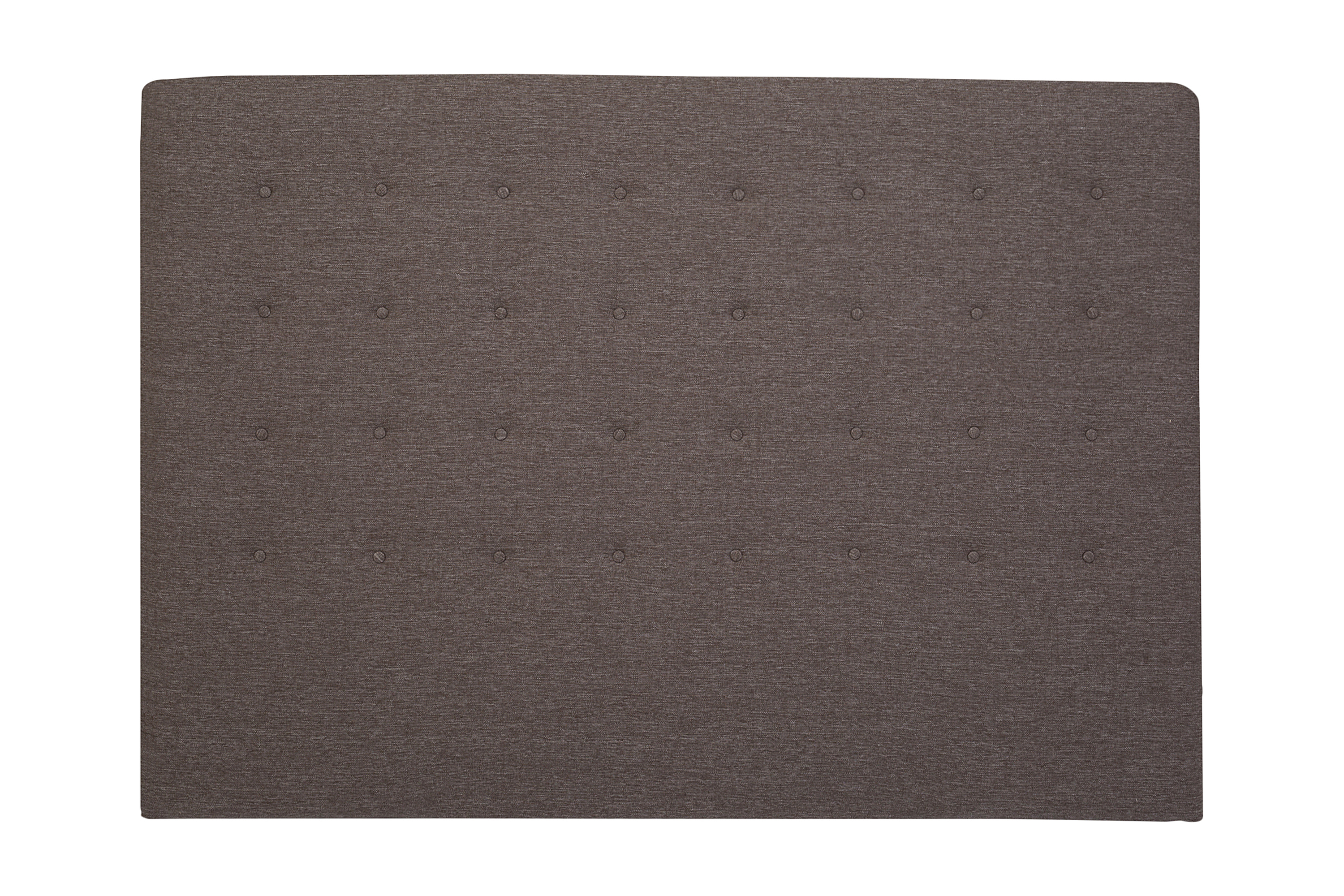 sänggavel 180 knappar brun -