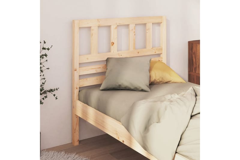 Sänggavel 81x4x100 cm massiv furu - Brun - Möbler - Sovrum - Sänggavlar