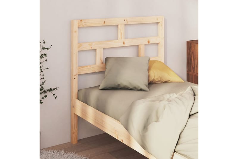 Sänggavel 96x4x100 cm massiv furu - Brun - Möbler - Sovrum - Sänggavlar
