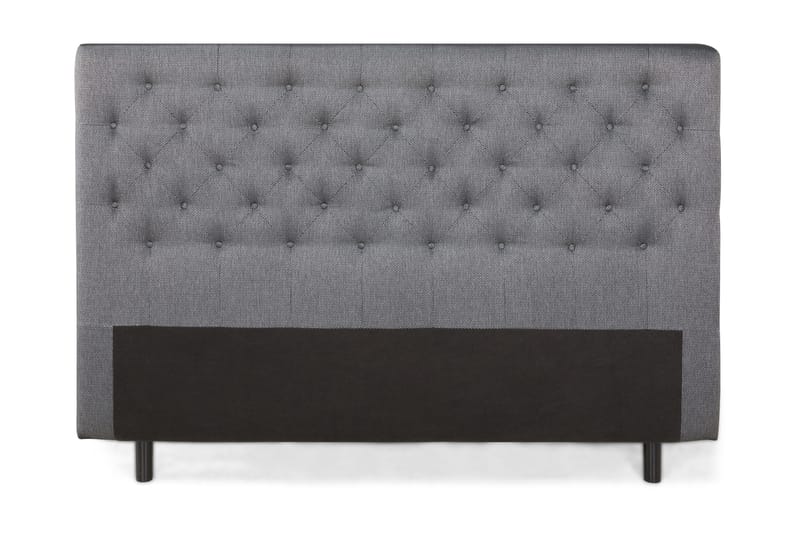Sänggavel Djuphäftad 180 cm, Mörkgrå