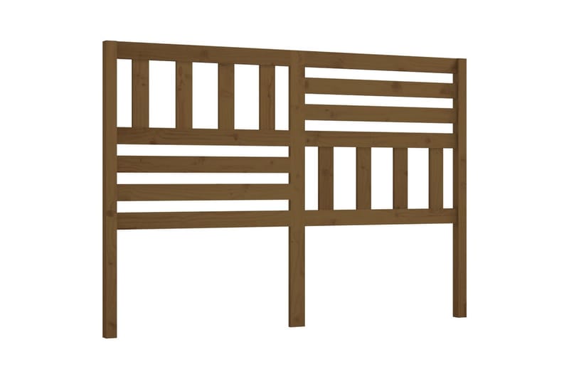 Sänggavel honungsbrun 141x4x100 cm massiv furu - Honung - Möbler - Sovrum - Sänggavlar
