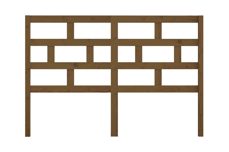 Sänggavel honungsbrun 146x4x100 cm massiv furu - Honung - Möbler - Sovrum - Sänggavlar