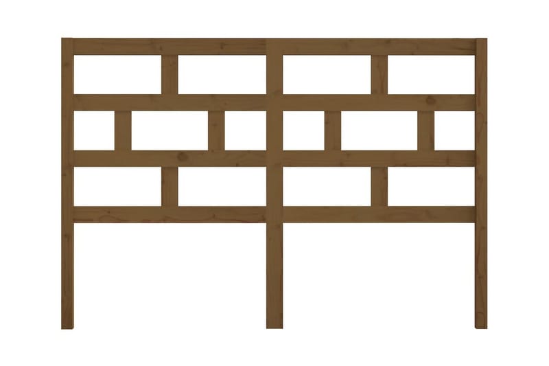 Sänggavel honungsbrun 166x4x100 cm massiv furu - Honung - Möbler - Sovrum - Sänggavlar