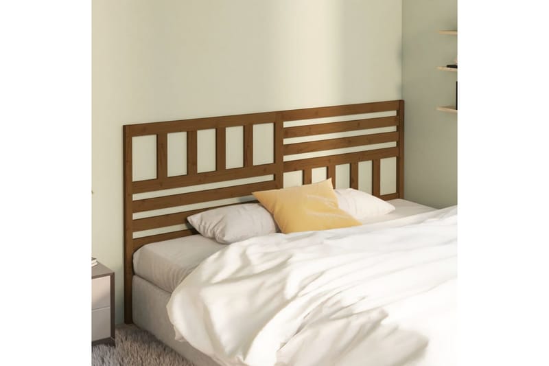 Sänggavel honungsbrun 186x4x100 cm massiv furu - Honung - Möbler - Sovrum - Sänggavlar