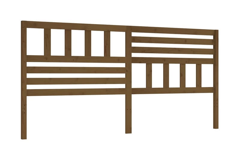 Sänggavel honungsbrun 206x4x100 cm massiv furu - Honung - Möbler - Sovrum - Sänggavlar