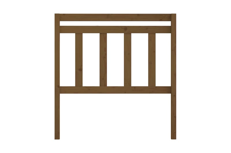 Sänggavel honungsbrun 81x4x100 cm massiv furu - Honung - Möbler - Sovrum - Sänggavlar