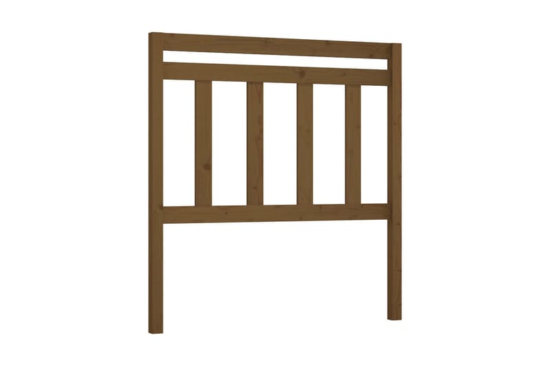 Sänggavel honungsbrun 81x4x100 cm massiv furu - Honung - Möbler - Sovrum - Sänggavlar