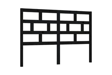Sänggavel svart 146x4x100 cm massiv furu - Svart - Möbler - Sovrum - Sänggavlar