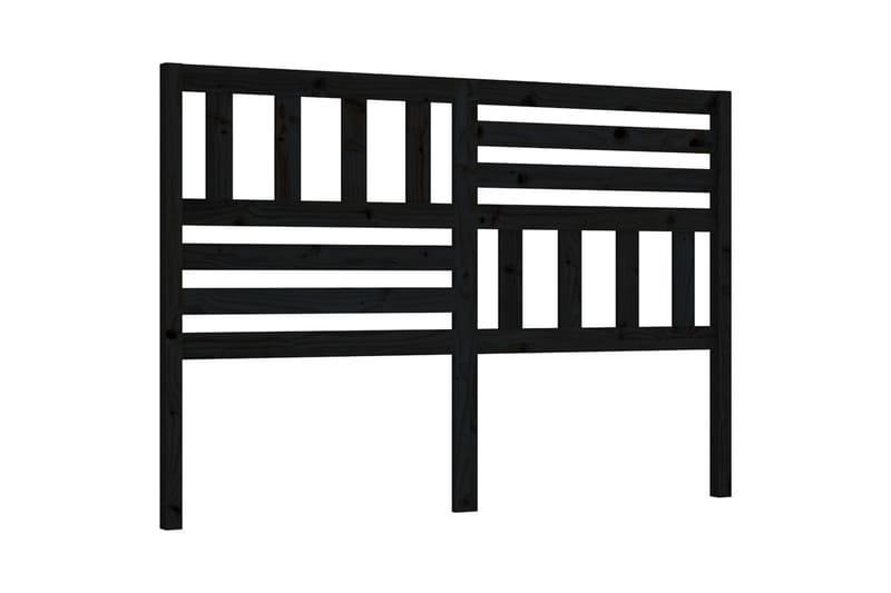 Sänggavel svart 166x4x100 cm massiv furu - Svart - Möbler - Sovrum - Sänggavlar