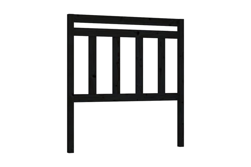 Sänggavel svart 81x4x100 cm massiv furu - Svart - Möbler - Sovrum - Sänggavlar
