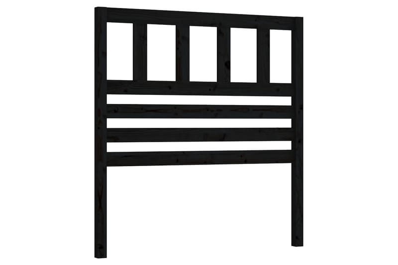 Sänggavel svart 81x4x100 cm massiv furu - Svart - Möbler - Sovrum - Sänggavlar