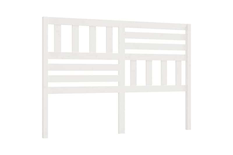 Sänggavel vit 126x4x100 cm massiv furu - Vit - Möbler - Sovrum - Sänggavlar