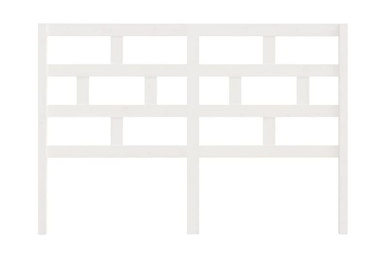 Sänggavel vit 146x4x100 cm massiv furu - Vit - Möbler - Sovrum - Sänggavlar