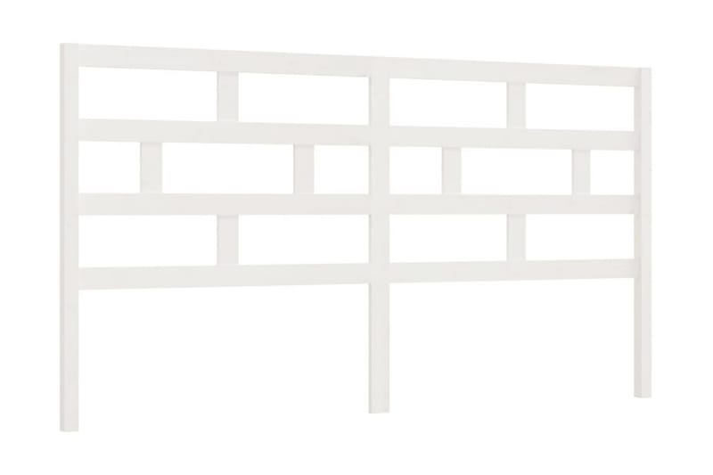 Sänggavel vit 186x4x100 cm massiv furu - Vit - Möbler - Sovrum - Sänggavlar