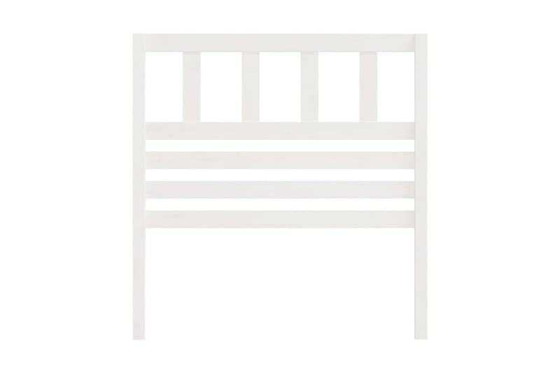 Sänggavel vit 81x4x100 cm massiv furu - Vit - Möbler - Sovrum - Sänggavlar