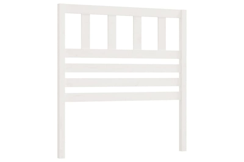 Sänggavel vit 81x4x100 cm massiv furu - Vit - Möbler - Sovrum - Sänggavlar