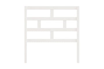 Sänggavel vit 96x4x100 cm massiv furu