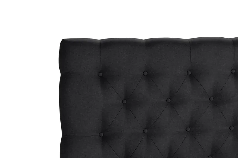 Scarlett Djuphäftad gavel 180 - Svart - Möbler - Sovrum - Sänggavlar