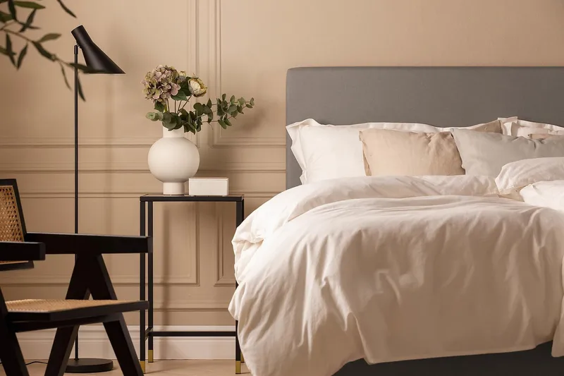 Scarlett Knappad gavel 120 - Grå - Möbler - Sovrum - Sänggavlar