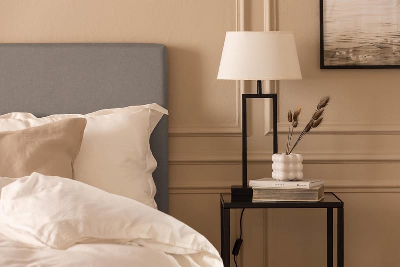 Scarlett Knappad gavel 120 - Grå - Möbler - Sovrum - Sänggavlar