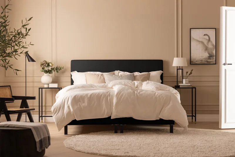 Scarlett Knappad gavel 90 - Svart - Möbler - Sovrum - Sänggavlar