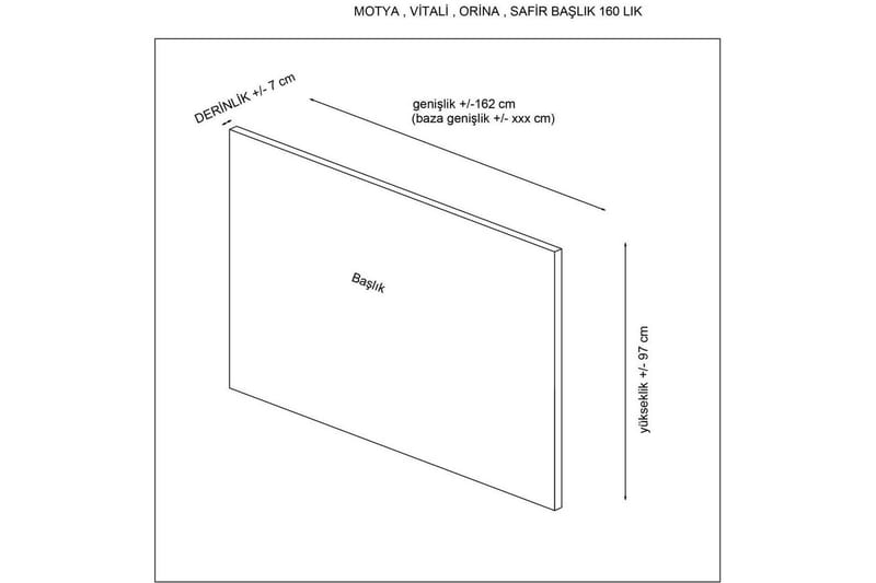 Sänggavel Sonyi 160 Antracit - Antracit - Möbler - Sovrum - Sänggavlar