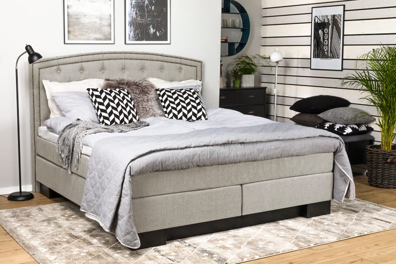 SURI Sänggavel 185 Svängd Beige - Möbler - Sovrum - Sänggavlar