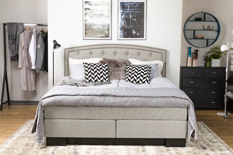 SURI Sänggavel 185 Svängd Beige - Möbler - Sovrum - Sänggavlar