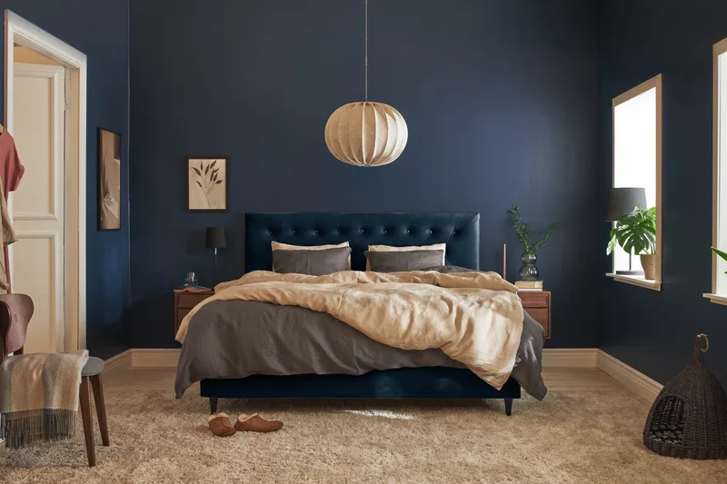 Wall Sänggavel - Mörkblå - Möbler - Sovrum - Sänggavlar