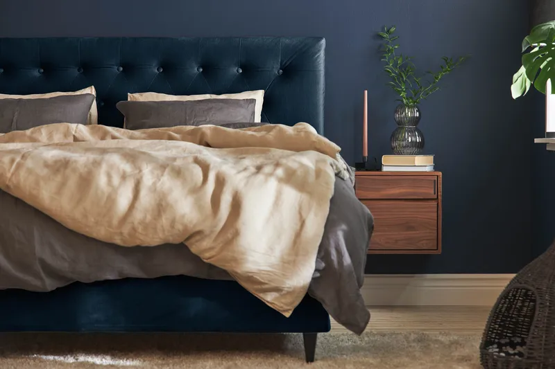 Wall Sänggavel - Mörkblå - Möbler - Sovrum - Sänggavlar