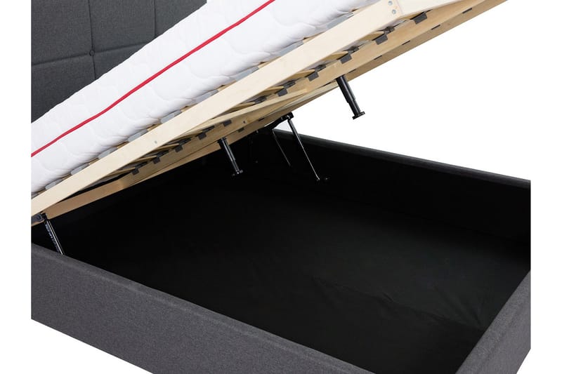 Allatessa Sängram 180x200 cmLED-belysning - Grå - Möbler - Sovrum - Sängram & sängstomme