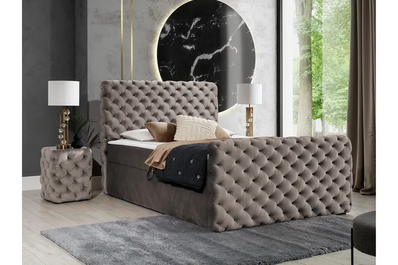 Almancil Sängram 200x200 cm - Möbler - Sovrum - Sängram & sängstomme