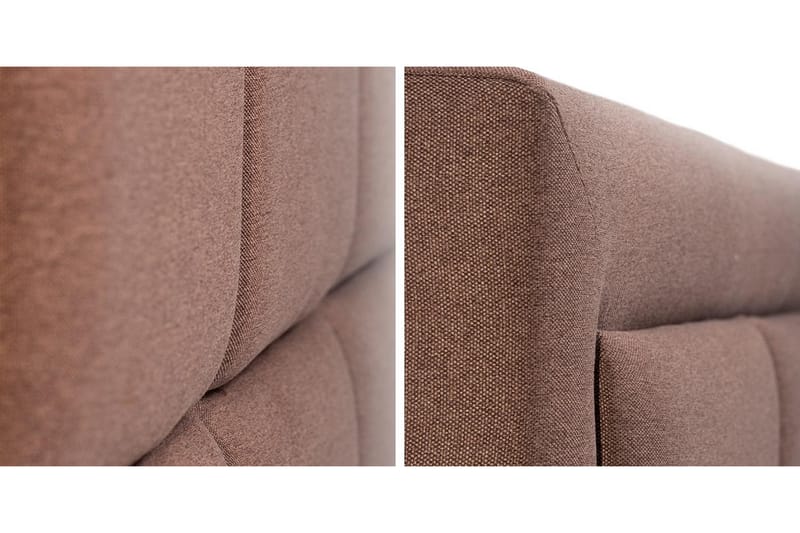 ALMERED Sängram 200x200 cm Metallram Beige - Beige - Möbler - Sovrum - Sängram & sängstomme