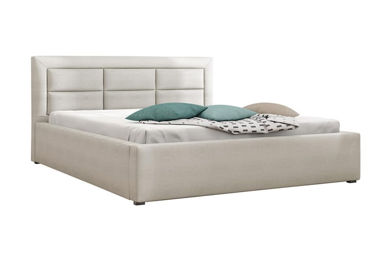 ALMERED Sängram 200x200 cm Vit - Vit - Möbler - Sovrum - Sängram & sängstomme