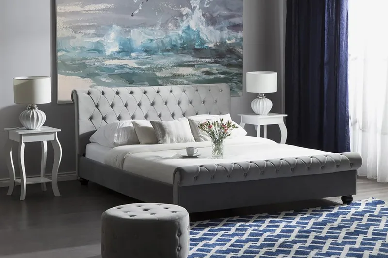 Avallon Dubbelsäng 140x200 cm - Grå - Möbler - Sovrum - Sängram & sängstomme
