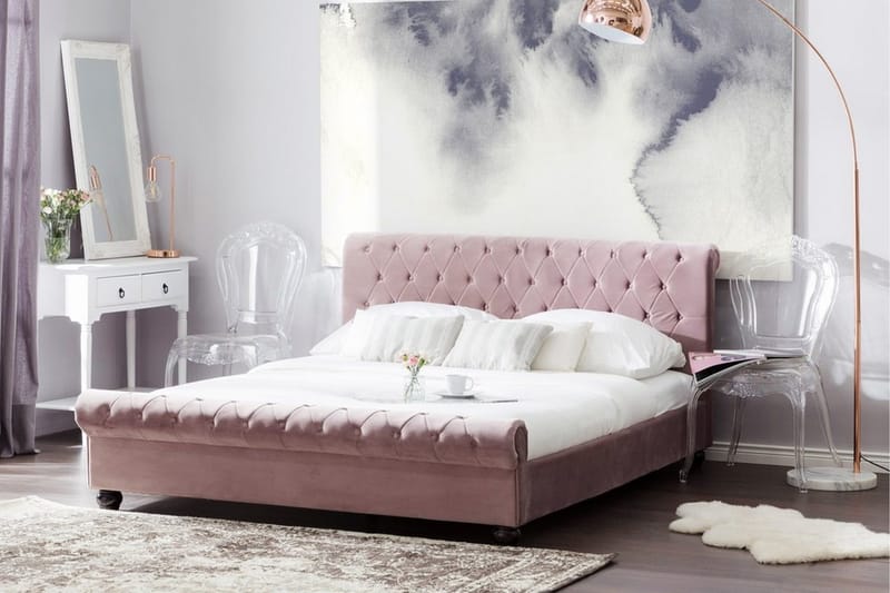Avallon Dubbelsäng 180x200 cm Rosa  Rosa - Rosa - Möbler - Sovrum - Sängram & sängstomme