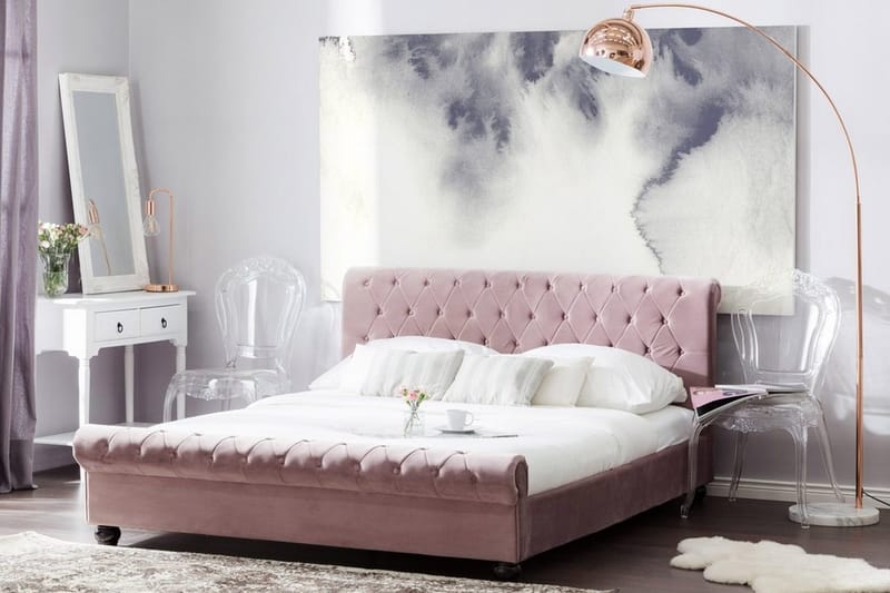 Avallon Sängram 160x200 - Rosa - Möbler - Sovrum - Sängram & sängstomme