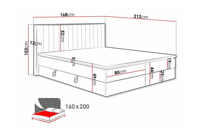Aviemore Sängram 160x200 cm - Möbler - Sovrum - Sängram & sängstomme