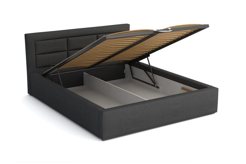 Axlunda Säng 200x200 cm Metallram - Ljusgrå - Möbler - Sovrum - Sängram & sängstomme