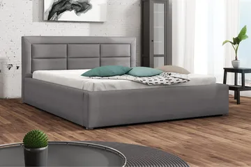 Axlunda Säng 200x200 cm - Mörkgrå - Möbler - Sovrum - Sängram & sängstomme