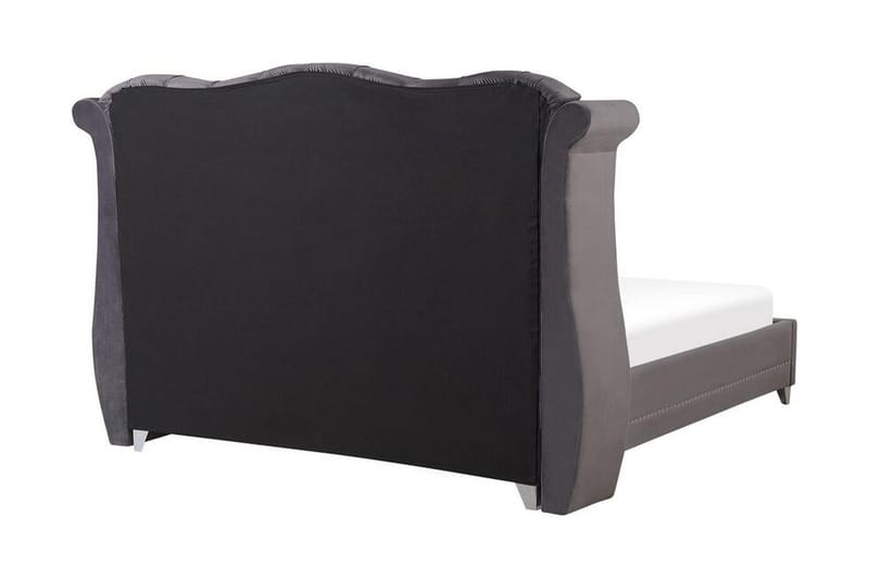 Ayette Dubbelsäng 160x200 cm - Grå/Sammet - Möbler - Sovrum - Sängram & sängstomme