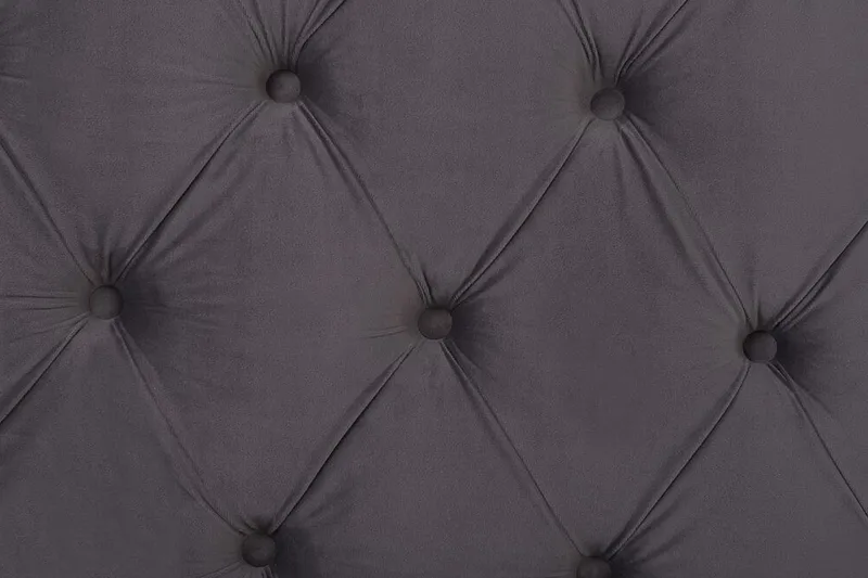 Ayette Dubbelsäng 160x200 cm - Grå/Sammet - Möbler - Sovrum - Sängram & sängstomme