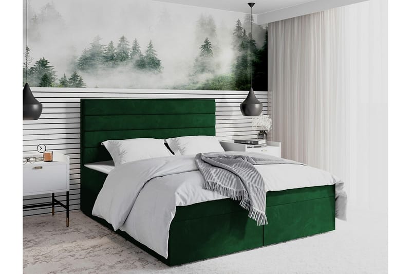 Bandon Sängram 140x200 cm Mörkgrön - Möbler - Sovrum - Sängram & sängstomme