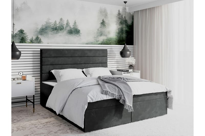 Bandon Sängram 160x200 cm Mörkgrå - Möbler - Sovrum - Sängram & sängstomme