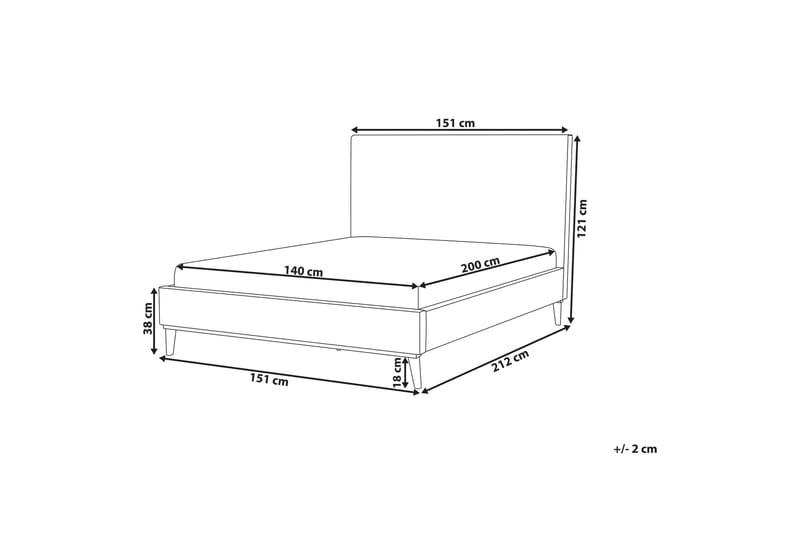 Bayonne Dubbelsäng 140200 cm - Grön - Möbler - Sovrum - Sängram & sängstomme