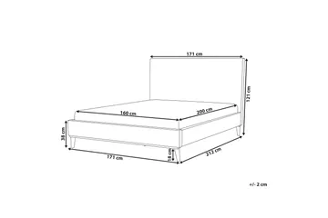 Bayonne Dubbelsäng 160 | 200 cm - Grön - Möbler - Sovrum - Sängram & sängstomme