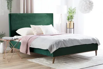 Bayonne Dubbelsäng 160 | 200 cm - Grön - Möbler - Sovrum - Sängram & sängstomme
