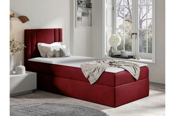 Betvallen Komplett Sängpaket 90x200 cm med Sänggavel + Bäddmadrass med Fasthetsgrad Medium - Röd - Möbler - Sovrum - Sängram & sängstomme