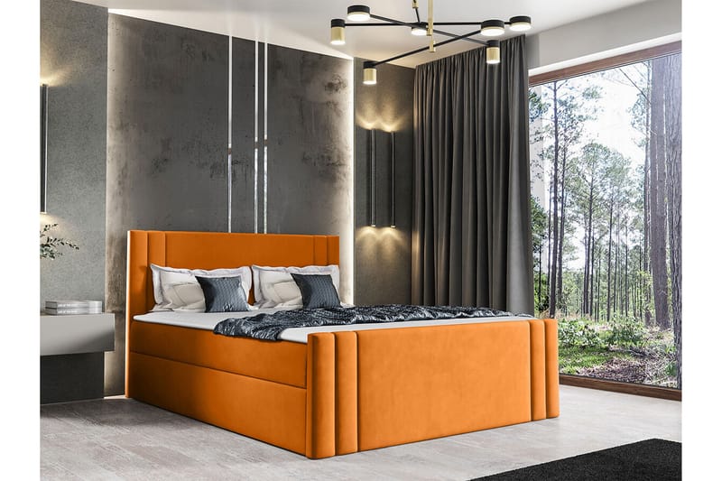 Betvallen Sängram 120x200 cm Orange - Möbler - Sovrum - Sängram & sängstomme
