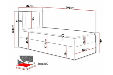Betvallen Sängram 80x200 cm - Möbler - Sovrum - Sängram & sängstomme
